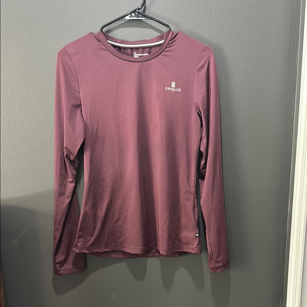 Pink Fitted Long Sleeve Tee